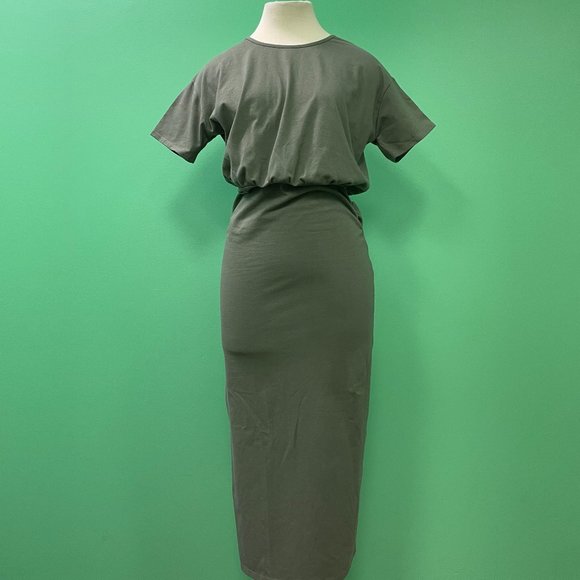 Lovers + Friends Dresses Lovers Friends Ruched Midi Dress In Olive